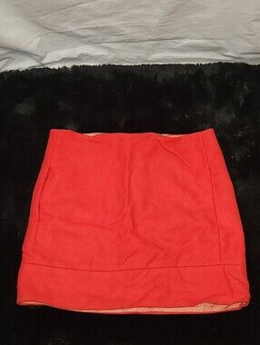 J. Crew Bright Coral Mini Skirt